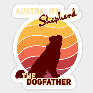 Australien Shepherd The Dogfather Sticker